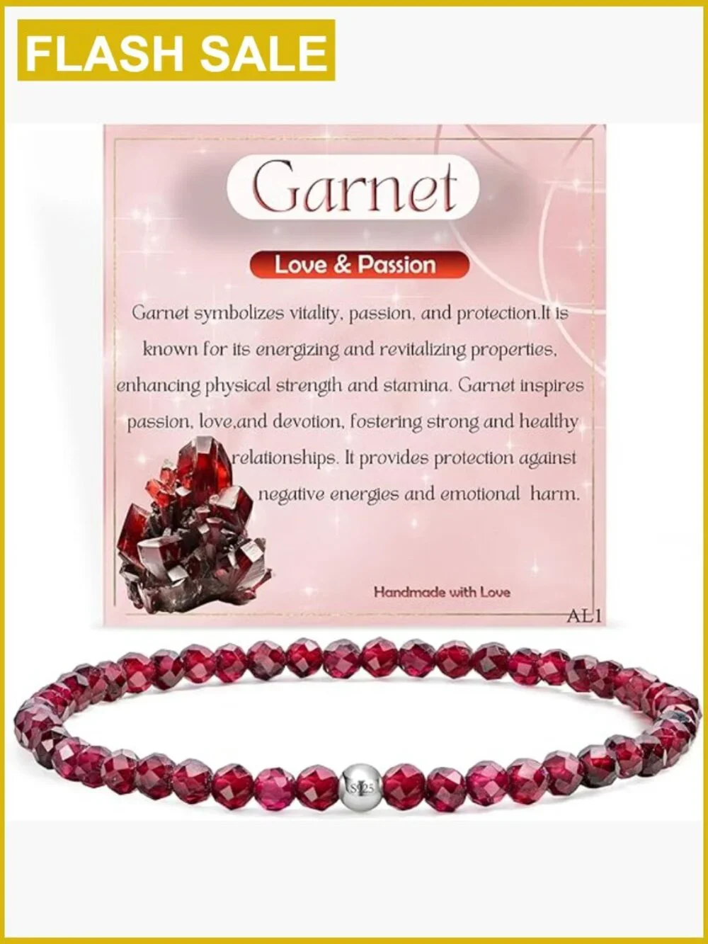 Dainty Stretch Beaded Bracelets, Natural Stone 4mm Beads 925 Sterling Silver